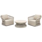 Roma 3 Piece Rope Outdoor Lounge Set