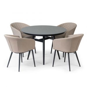 Ambition 5 Piece Outdoor Dining Set - Taupe