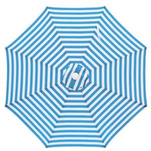 Billy Fresh Horizon Blue & White Outdoor Umbrella - 3M Diameter - Aluminium