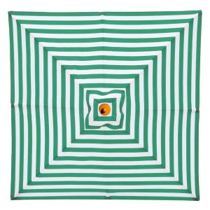 Billy Fresh Daintree Square Green And White Stripe Umbrella 2x2m